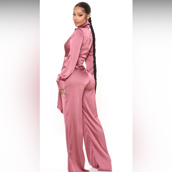 Fashion, nova satin jumpsuit - Picture 5 of 6